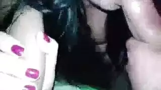 جنس شرجي صريح مع جانب من ضرب الأثداء