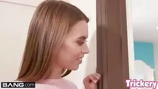 الأخت الشرموطة تهيج على زب أخوها الكبير وتخدعه حتى ينيكها في كسها