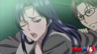 رسوم متحركة إباحية ليلاً: جنس قوي في الحديقة مع عدة بنات مثيرات