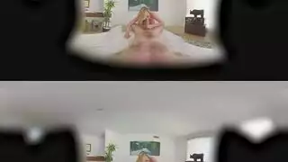 نيك بالواقع الافتراضي: فتاة روسية تُركب على عمود سميك